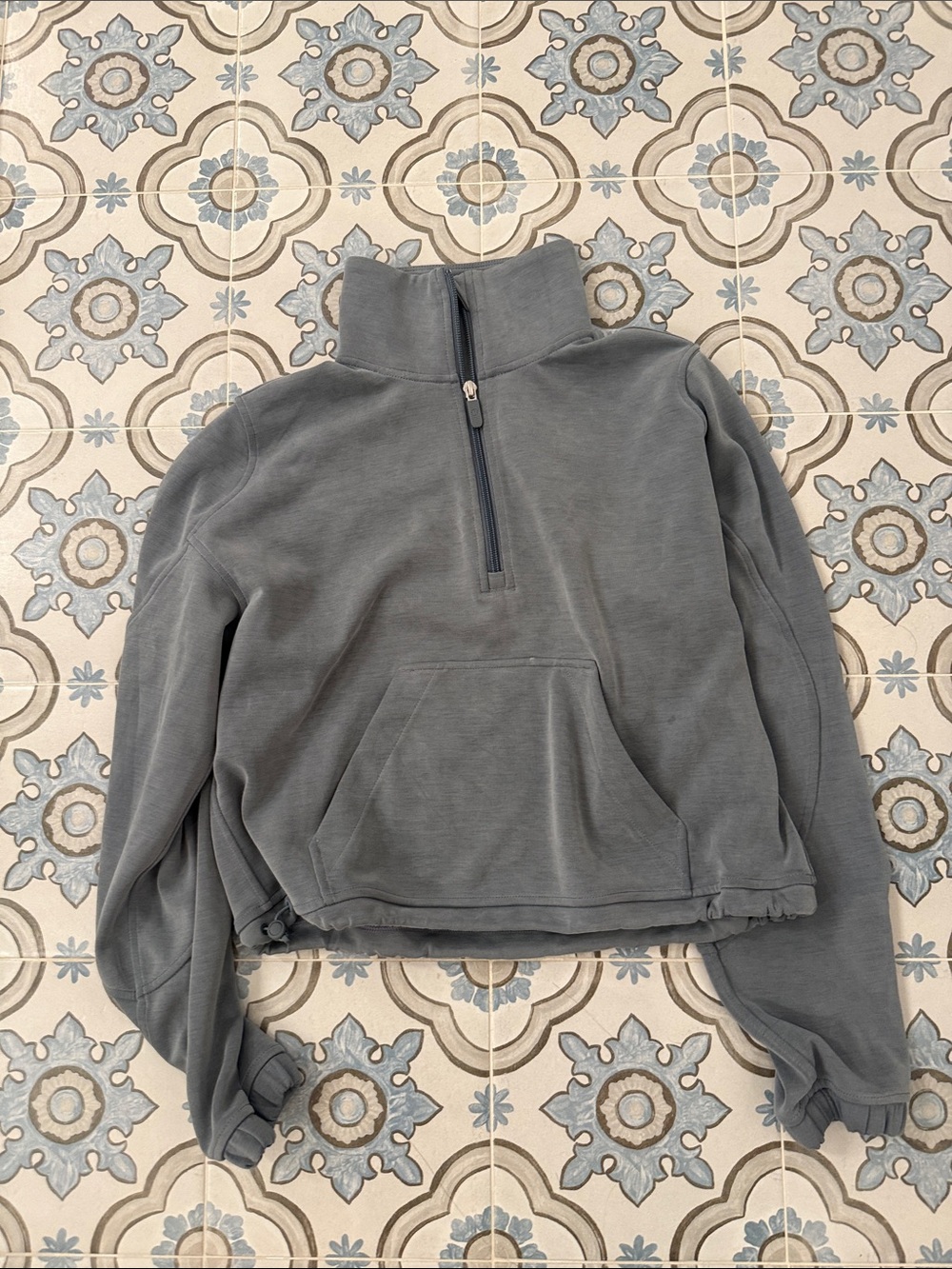Lululemon Softreme Quarter-Zip in Belgian Blue -  size 2